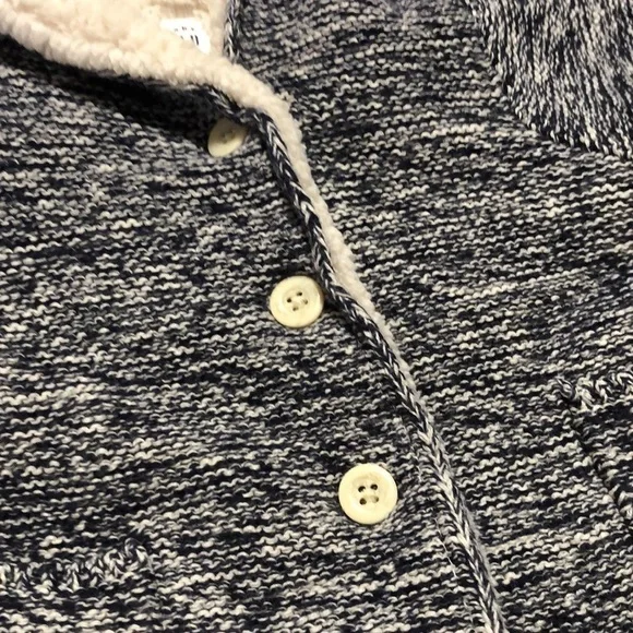 Baby Gap Coat Sherpa lined 0-3 months baby and cream - Picture 5 of 6